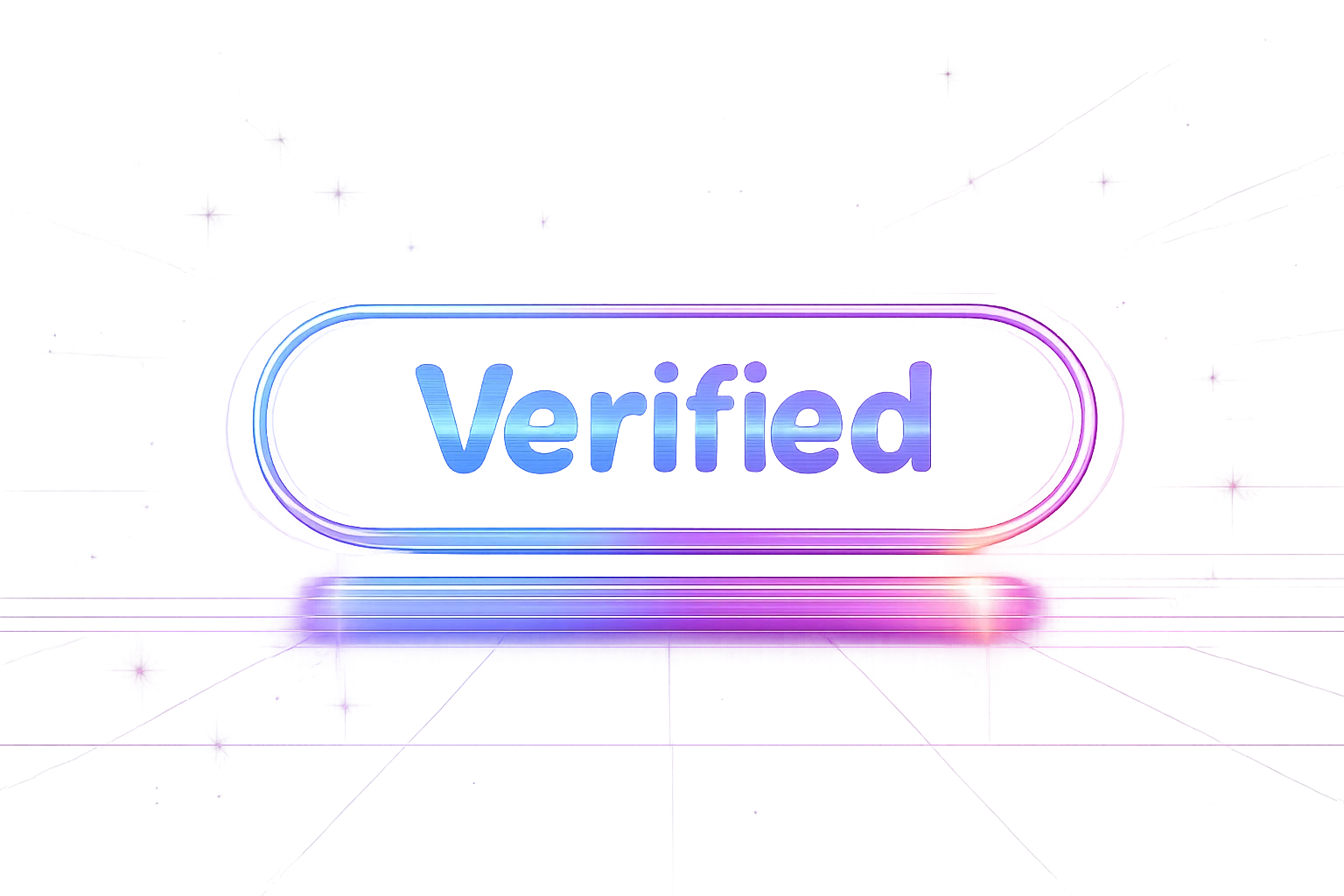 Verification badge.