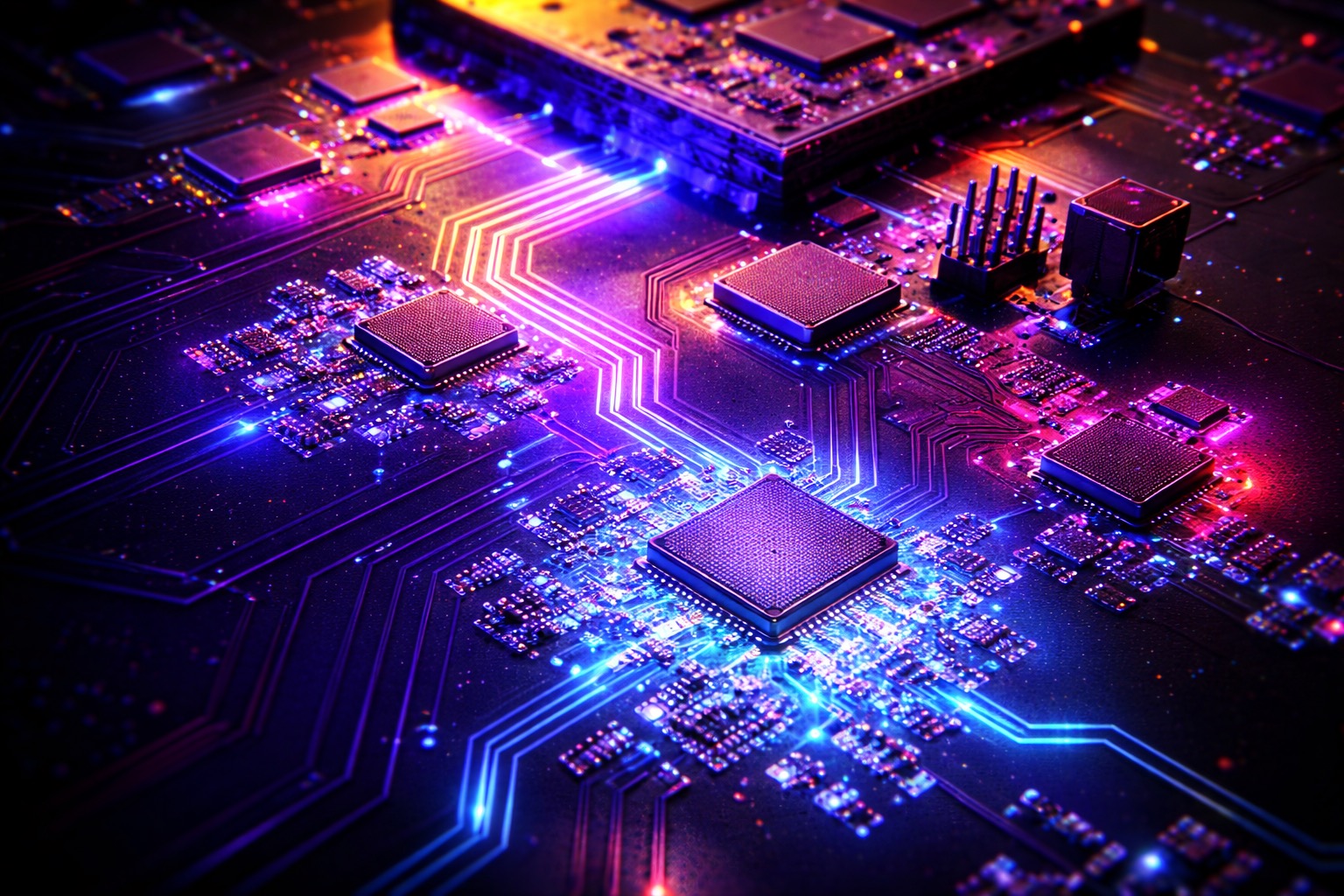 Synthwave circuitry.